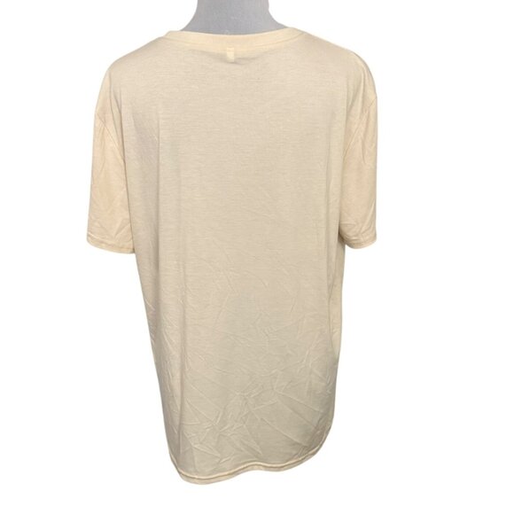 Aunt Tshirt Womens XL Cream 70s Style In My Auntie Era Short Sleeve Crew Neck - Picture 3 of 8